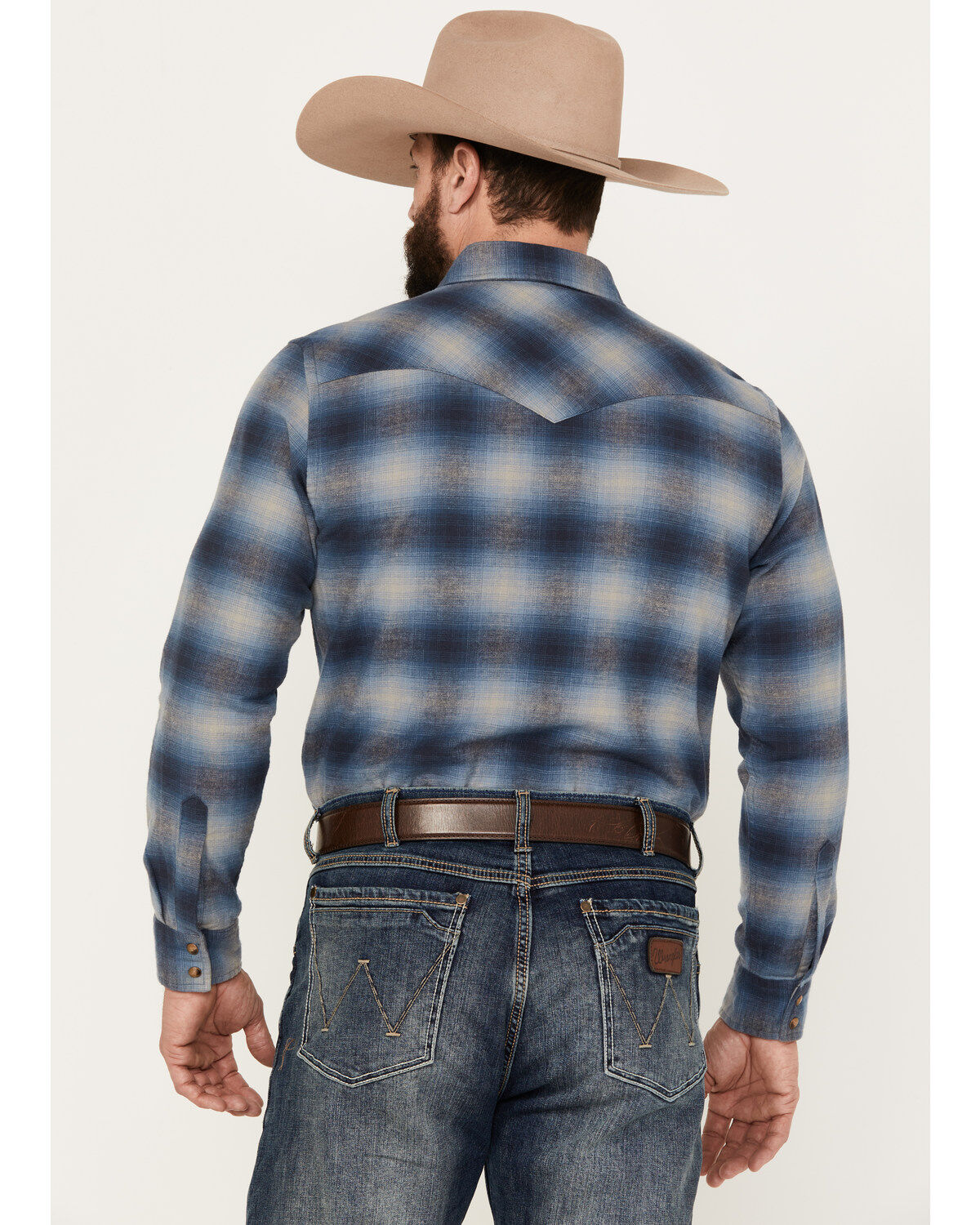 Pendleton Men's Wyatt Plaid Print Long Sleeve Western Snap Shirt