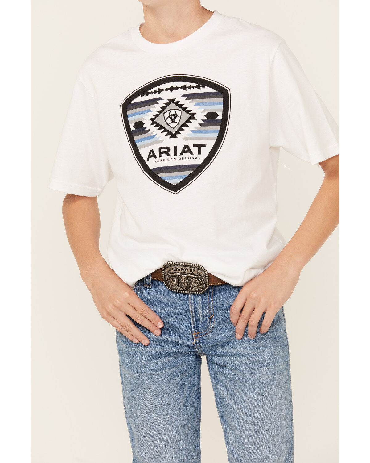 Ariat Boys' Southwestern Logo Short Sleeve Graphic T-Shirt