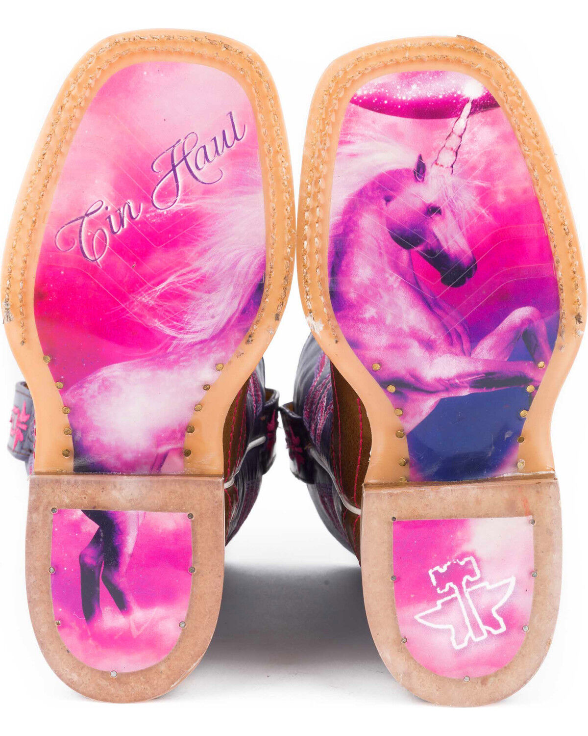 Tin Haul Girls' Brown Starlight Western Boots - Square Toe