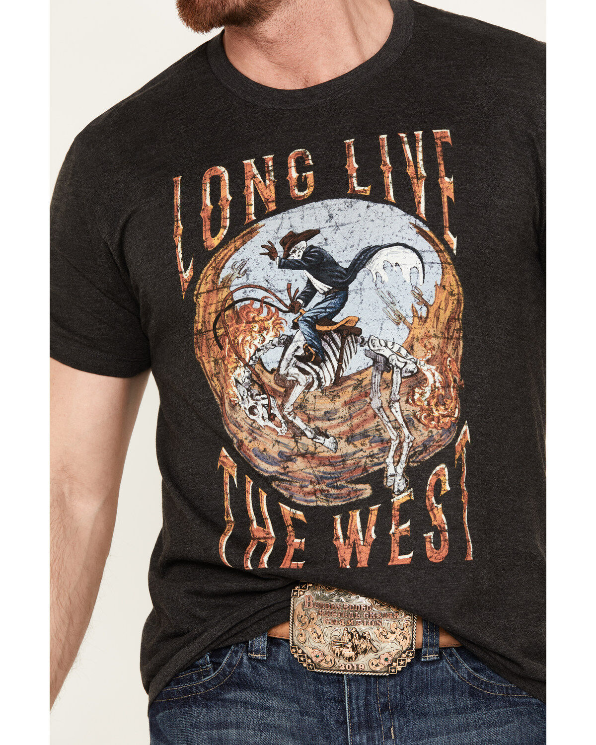 Cody James Men's Long Live Short Sleeve Graphic T-Shirt
