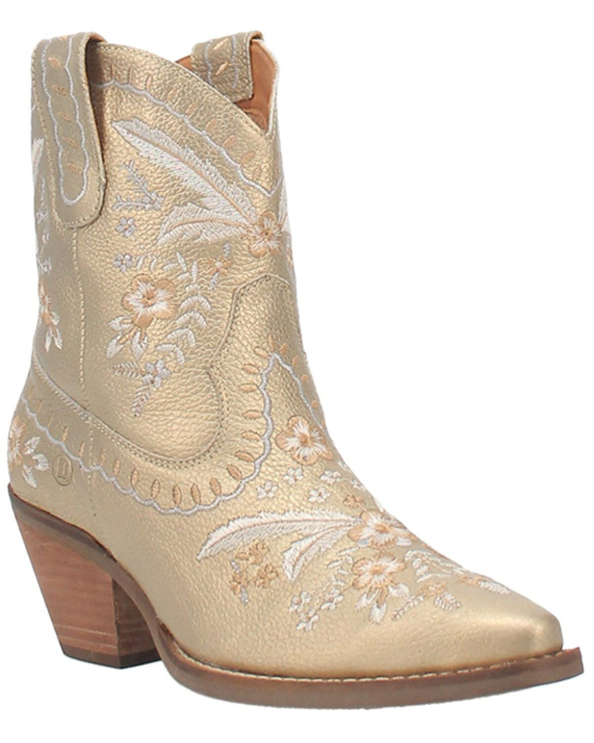 Dingo Women's Primrose Embroidered Floral Western Booties - Snip Toe