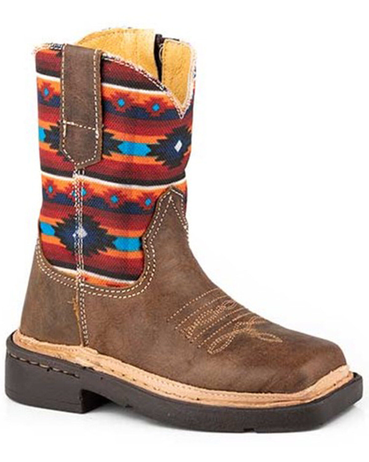 Roper Toddler Boys' Cimarron Western Boots - Square Toe