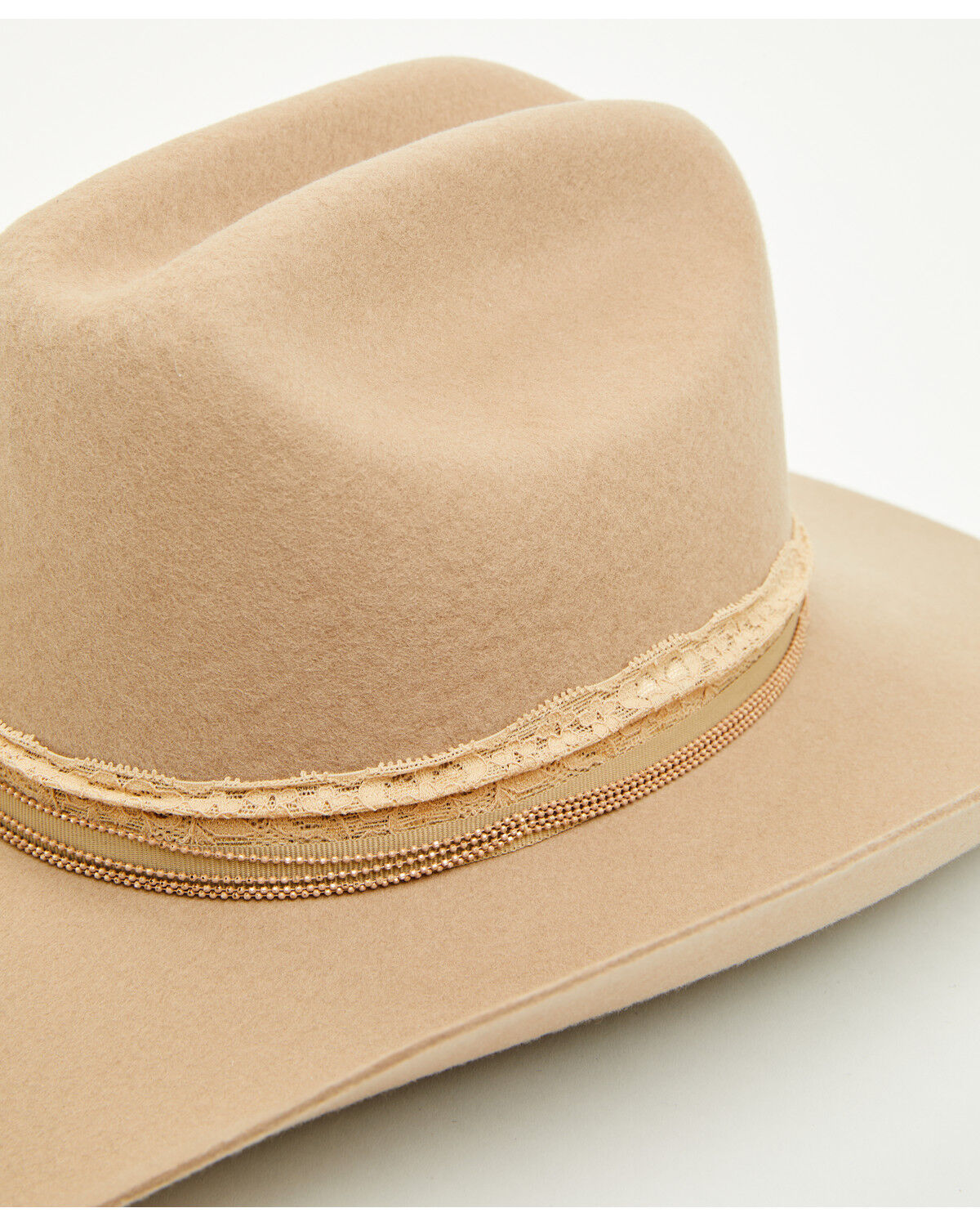 Shyanne Women's Lace Band Wool Cowboy Hat