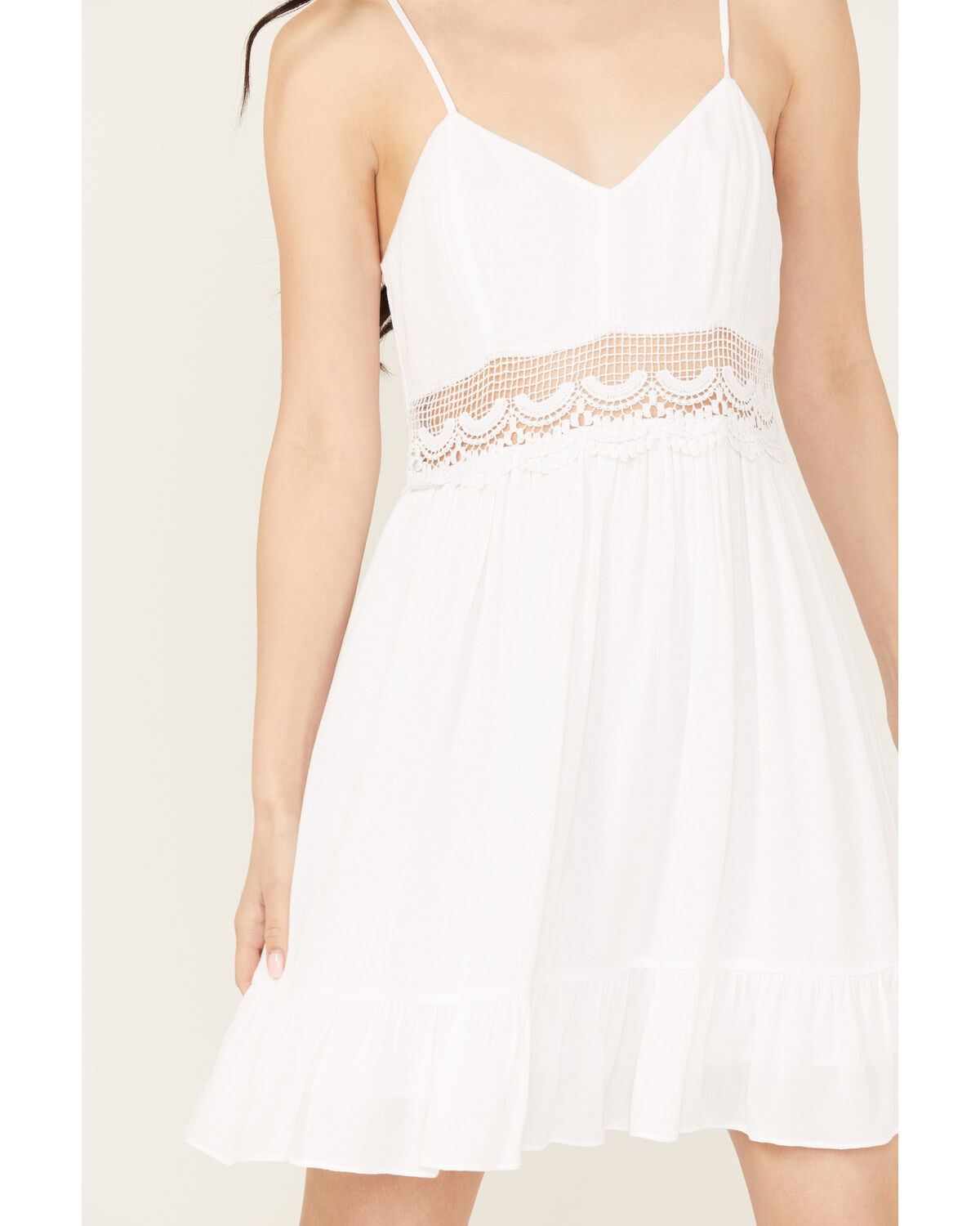 Jolt Women's Crochet Waist Mini Dress