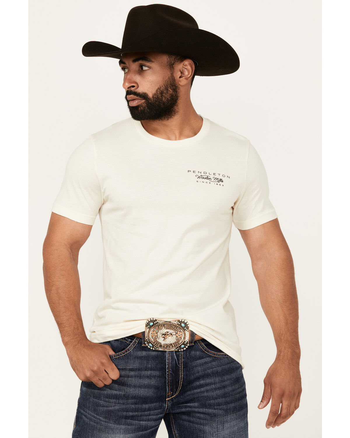 Pendleton Men's Boot Barn Exclusive Desert Sunset Short Logo Sleeve Graphic T-Shirt