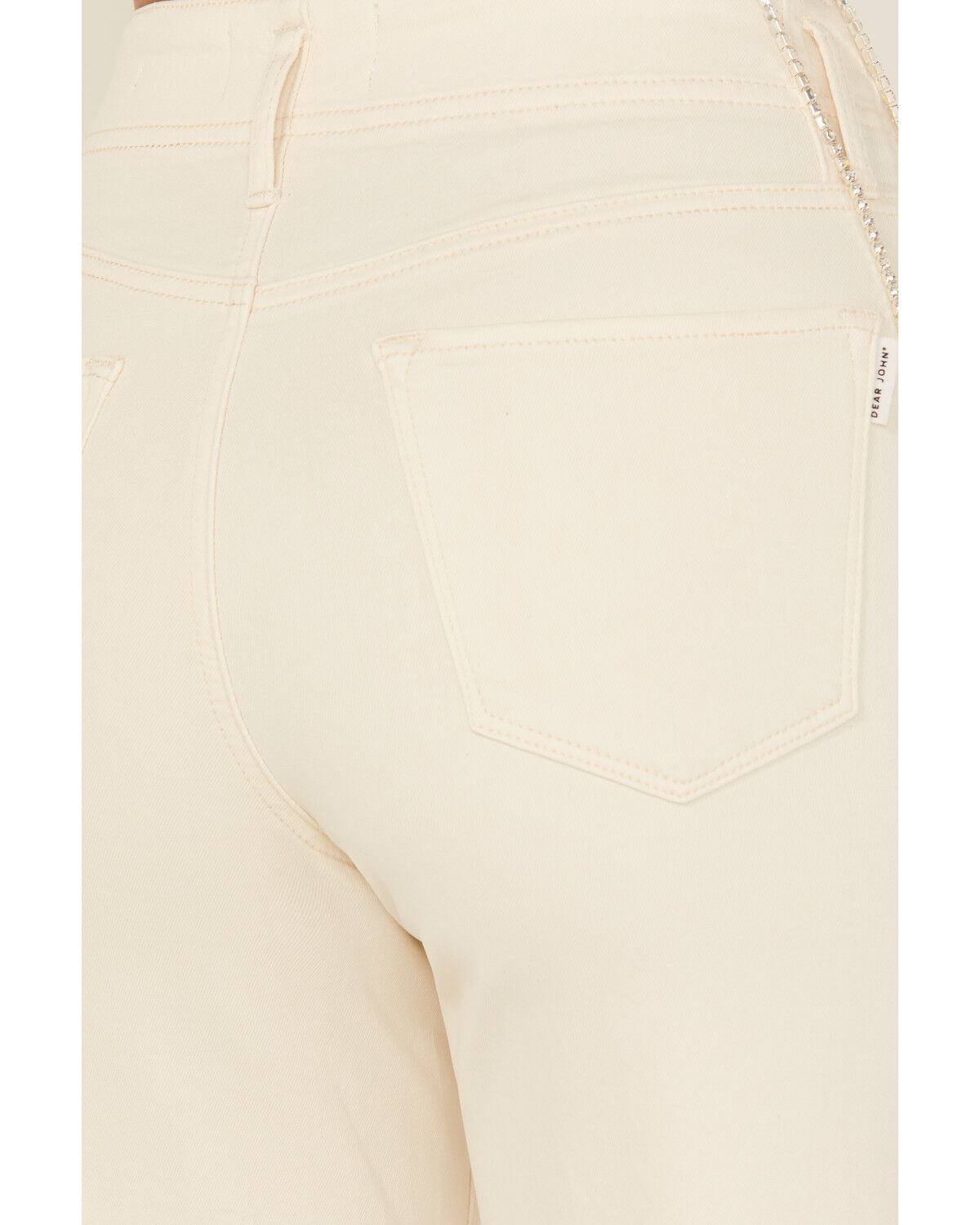 Dear John Women's Holly High Rise Cuffed Straight Stretch Denim Jeans