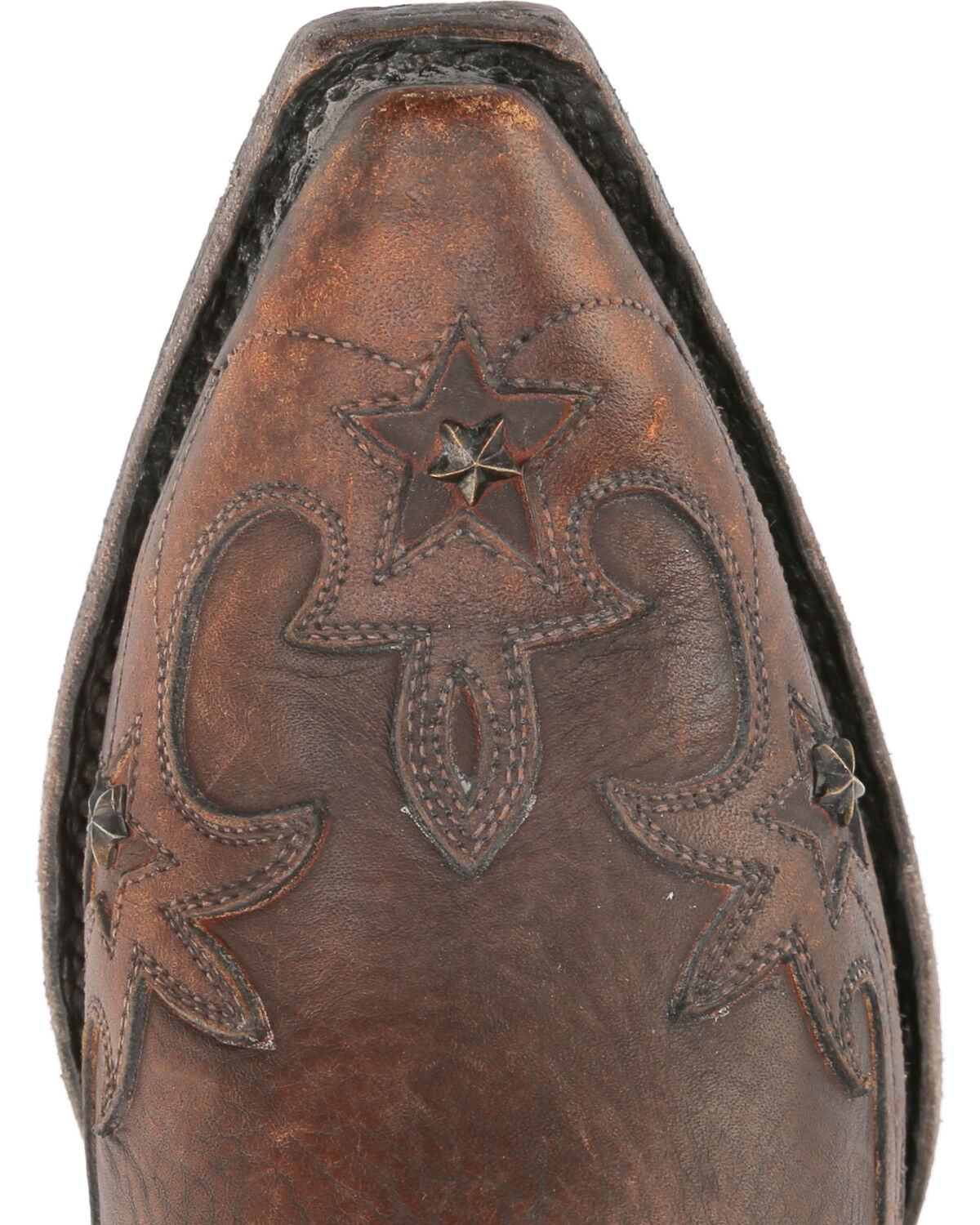 Miss Macie Women's Brown Weatherford Boots - Snip Toe