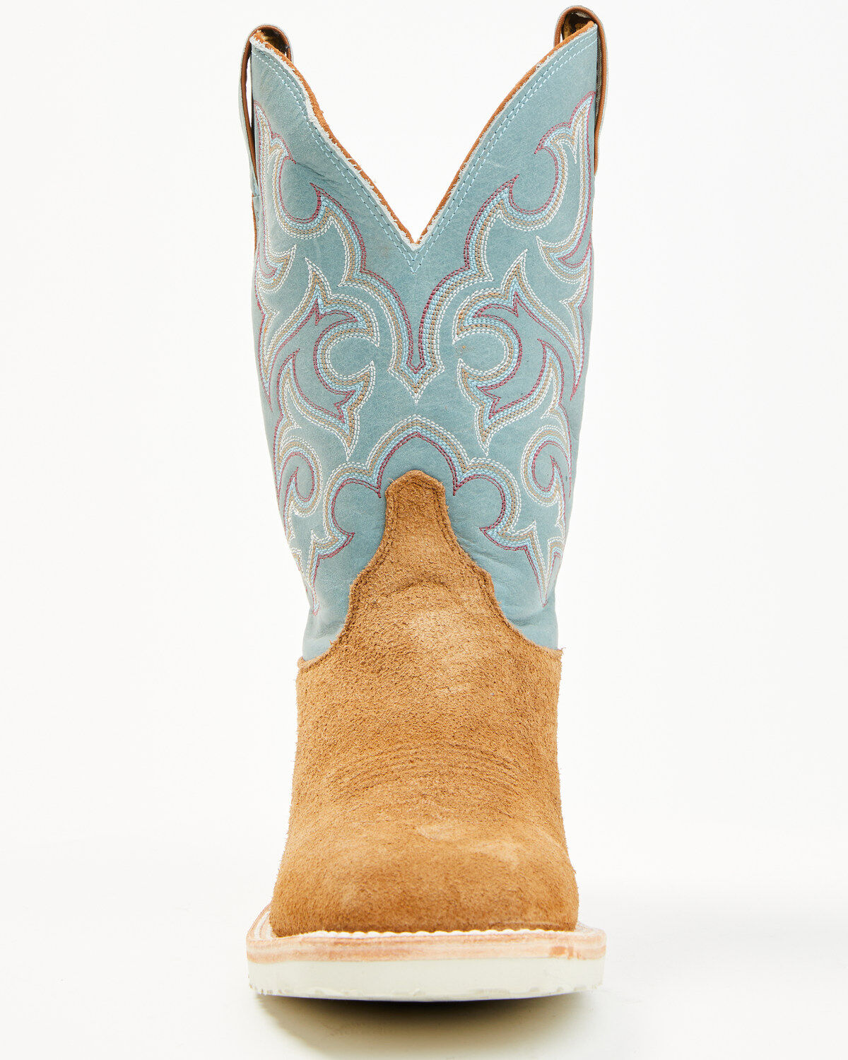 Justin Men's Alamo Roughout Western Boots - Broad Square Toe