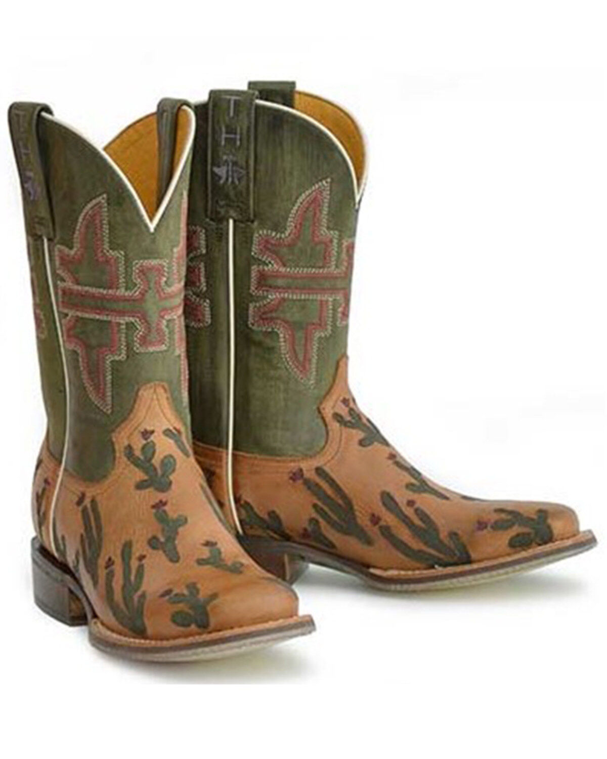 Tin Haul Women's Cactaplicity Western Boots - Broad Square Toe