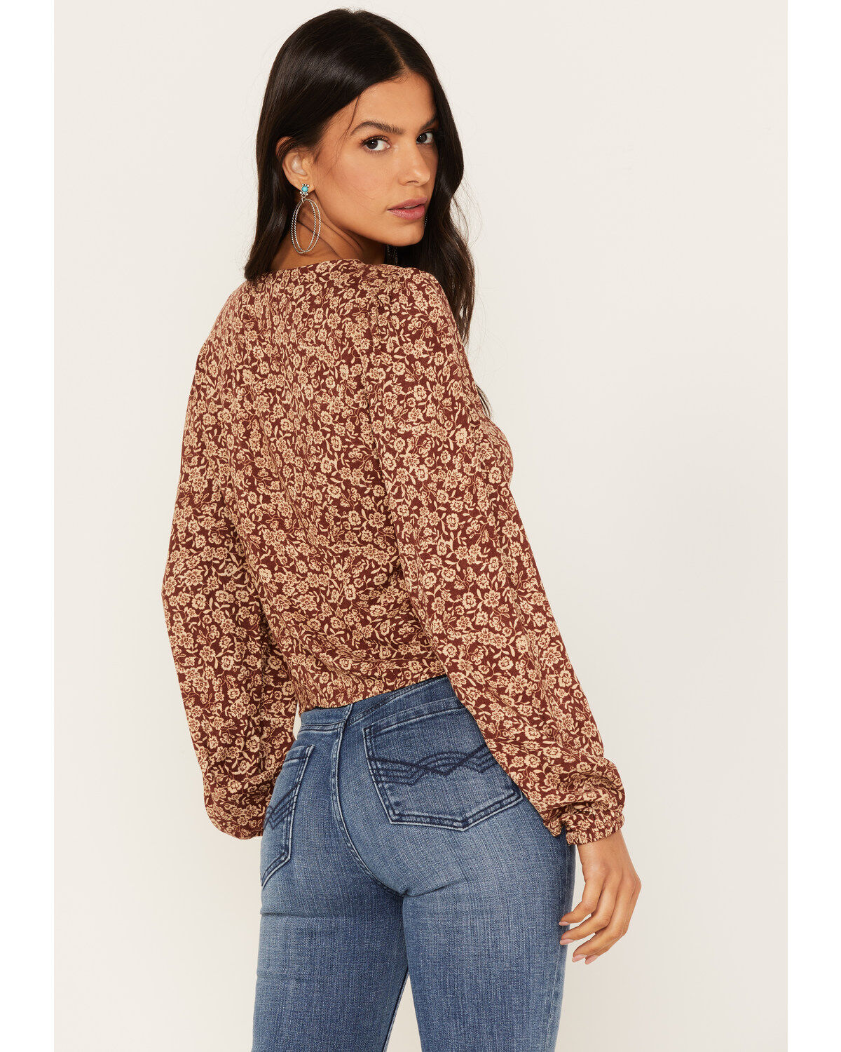 Idyllwind Women's Floral Print Smocked Top