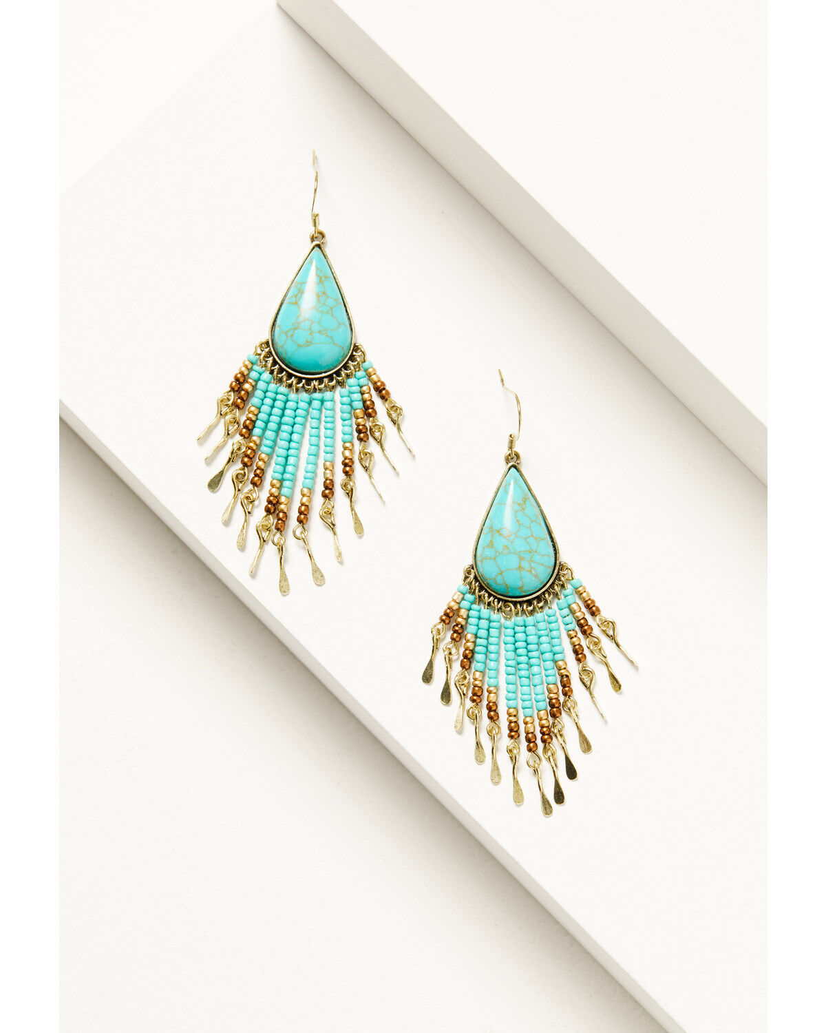 Shyanne Women's Desert Boheme Beaded Fringe Earrings