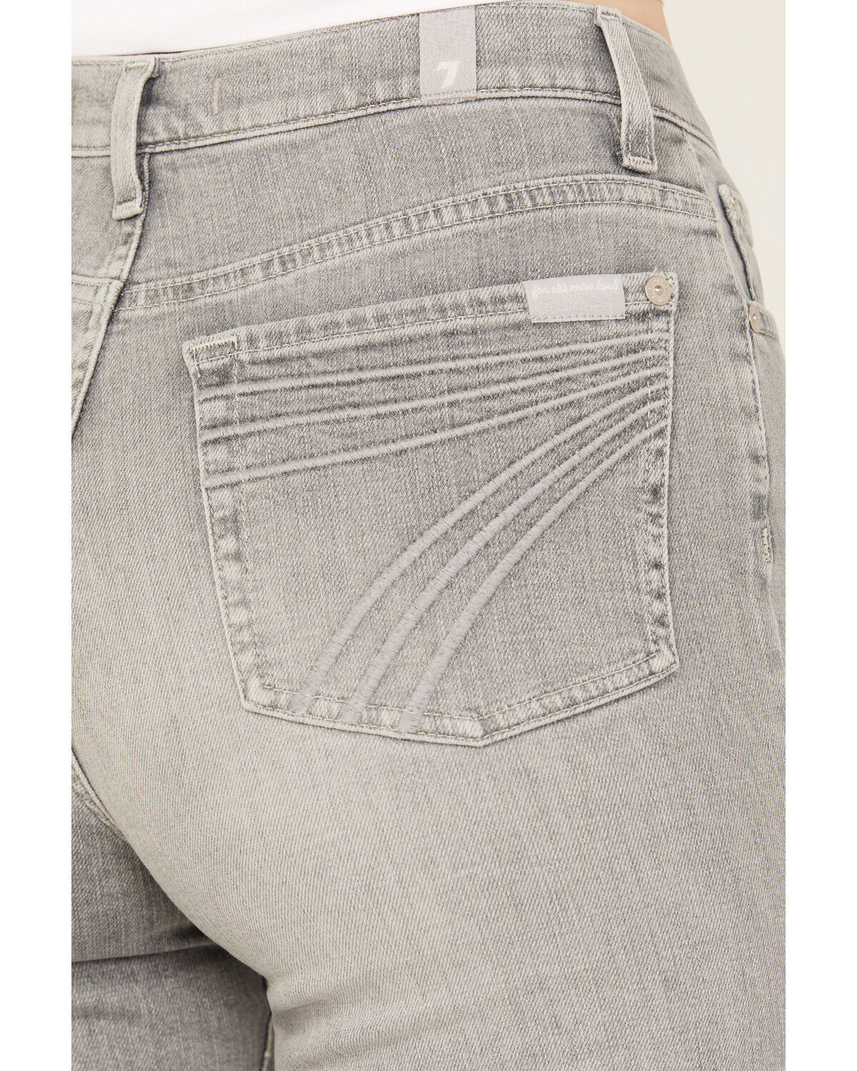7 For All Mankind Women's Closing Act High Rise Flare Stretch Denim Jeans