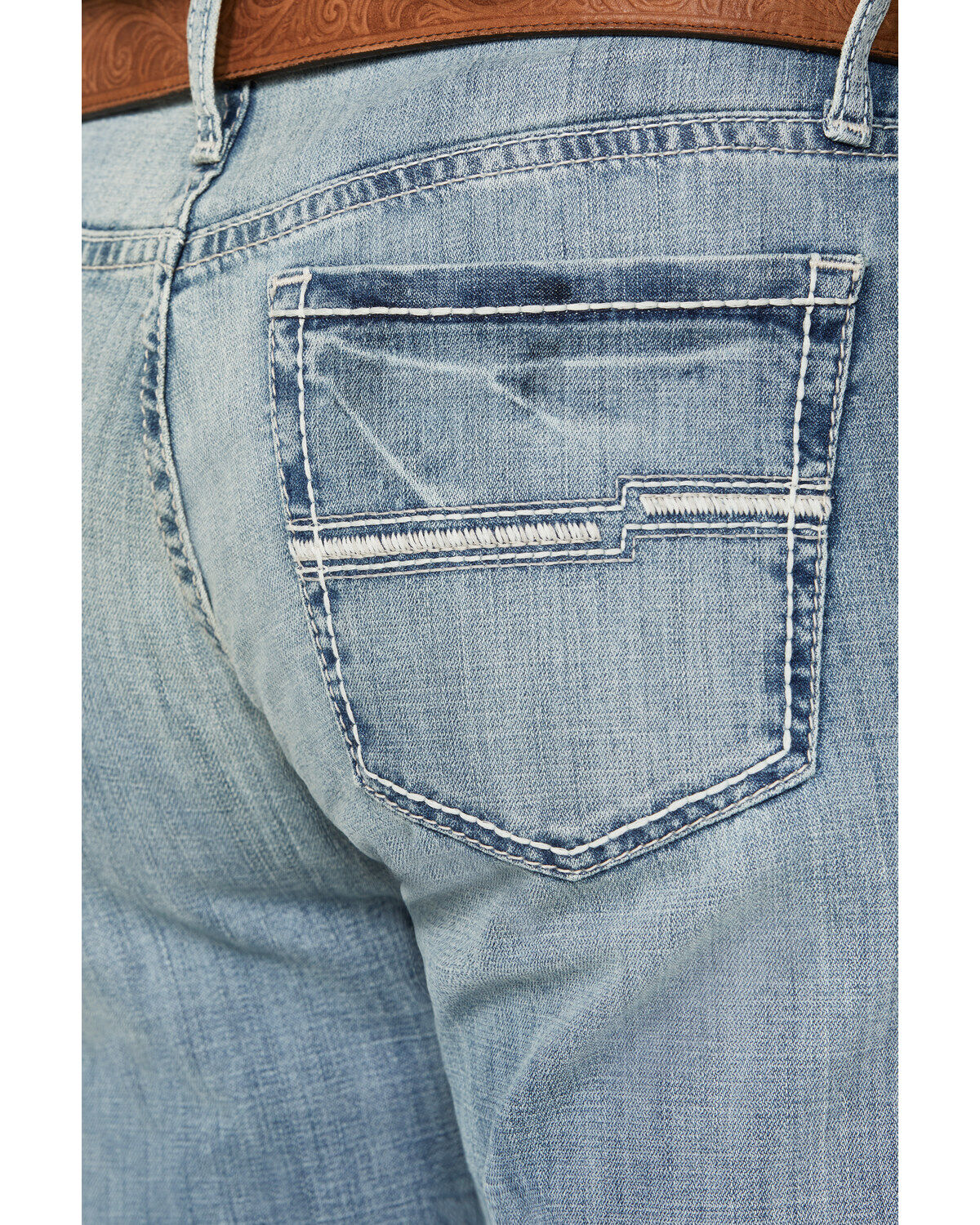 Cinch Men's Light Wash Slim Straight Performance Stretch Denim