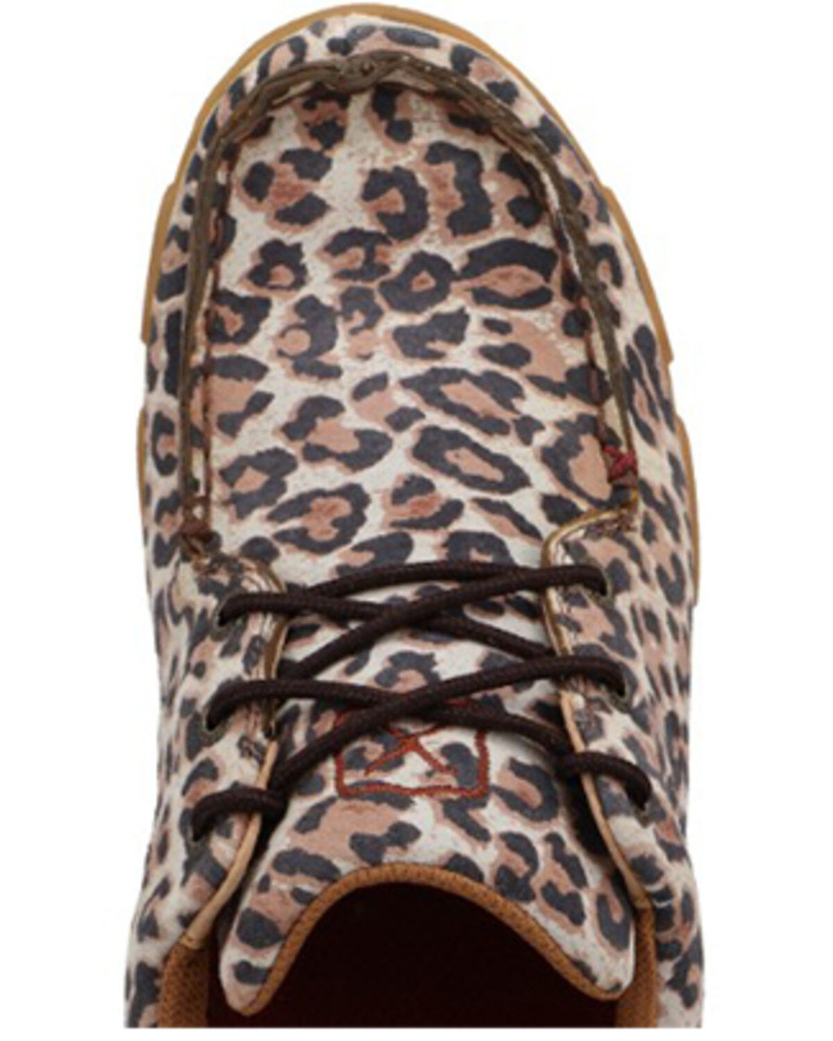 Twisted X Women's Cheetah Print Boat Shoe Driving Mocs