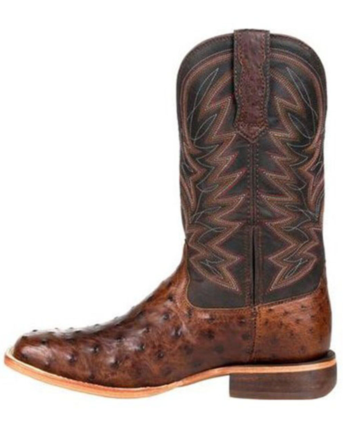 Durango Men's Brown Exotic Full-Quill Ostrich Western Boots - Square Toe