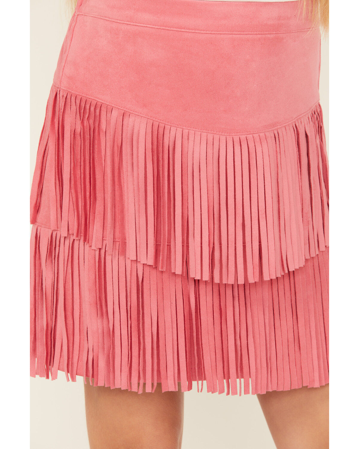 Shyanne Girls' Faux Suede Fringe Skirt