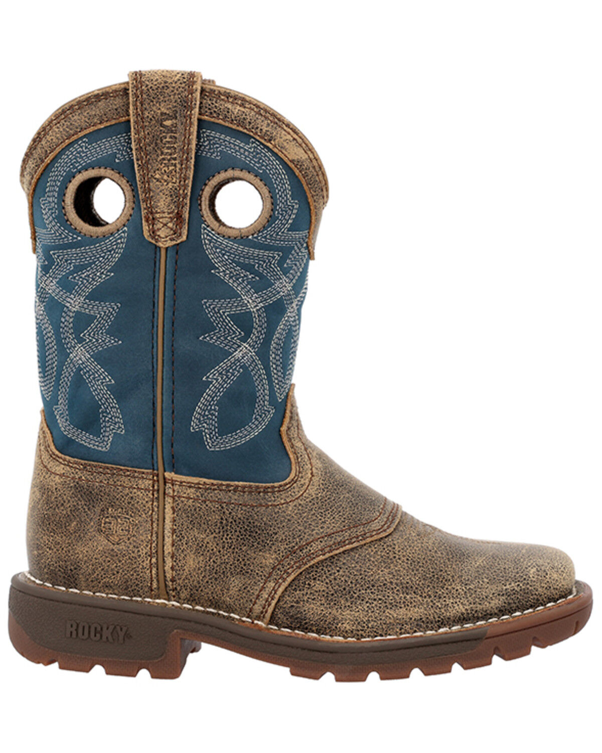 Rocky Boys' Legacy Waterproof Western Boots - Broad Square Toe
