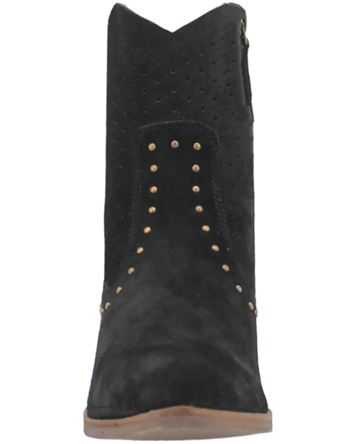 Dingo Women's Miss Priss Studded Suede Booties - Round Toe
