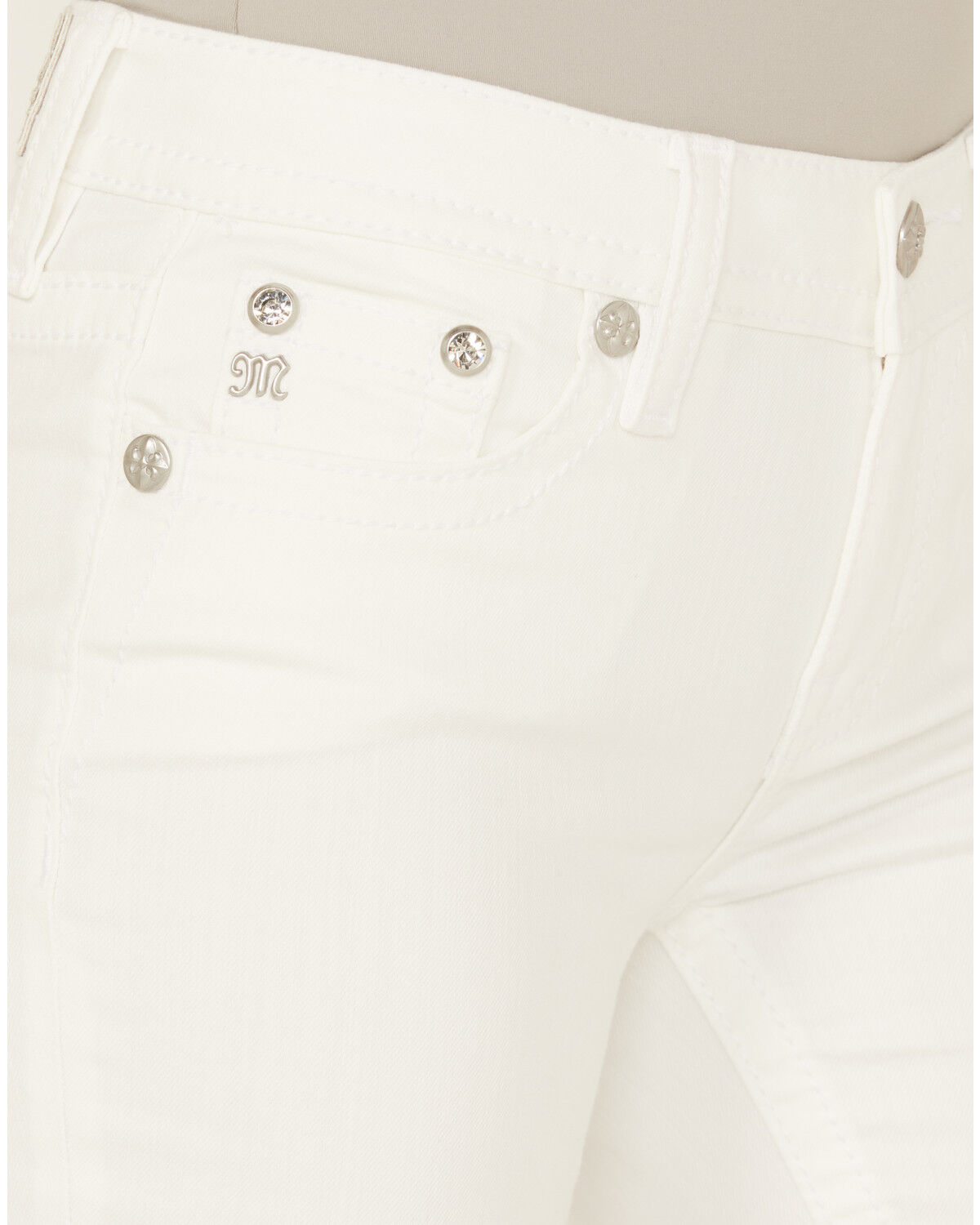 Miss Me Women's Mid Rise Wing Pocket Bootcut Stretch Denim Jeans