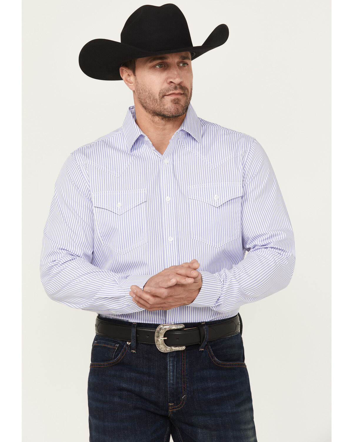 Cody James Black 1978® Men's Condor Striped Print Long Sleeve Button-Down Western Shirt