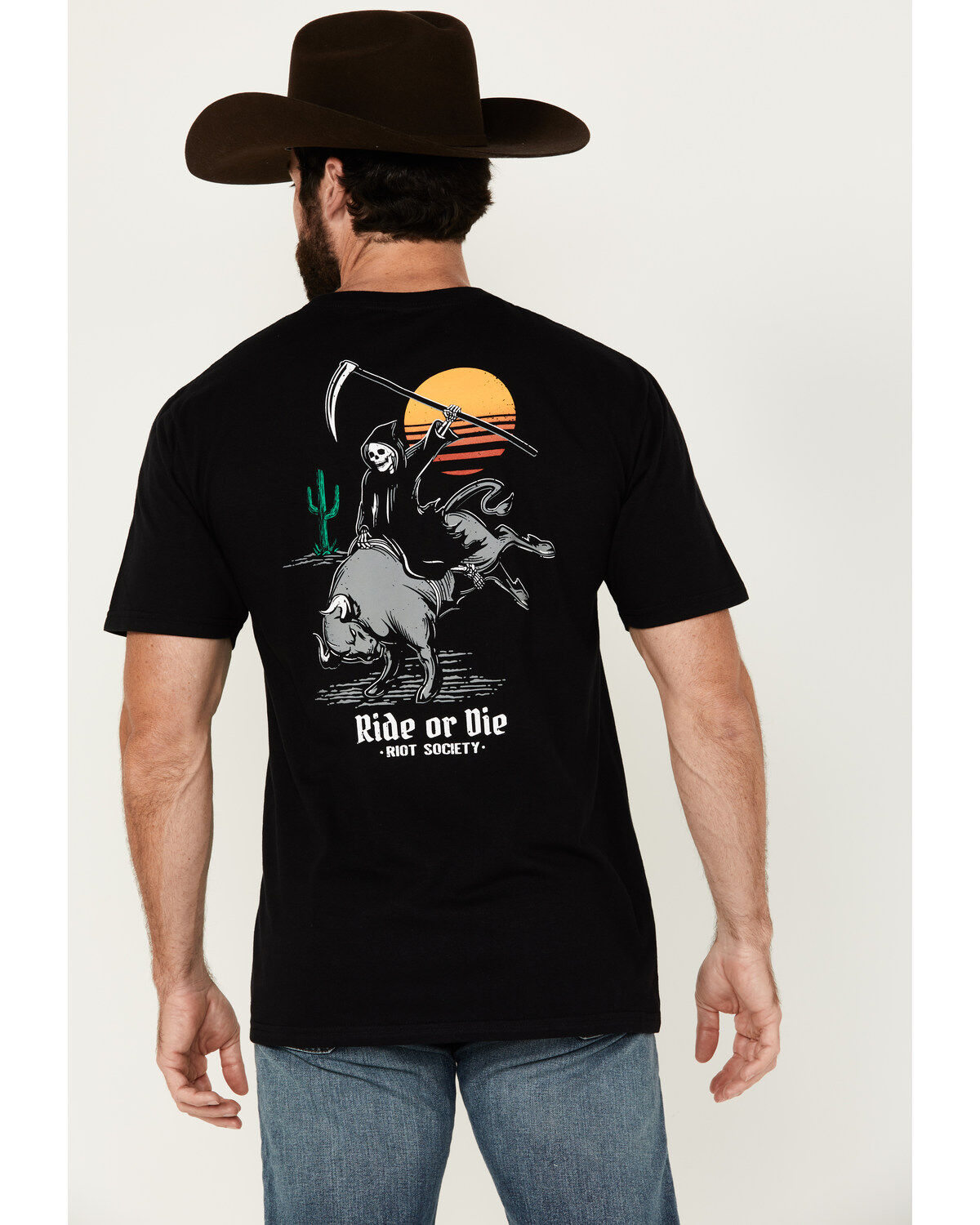 Riot Society Men's Ride And Reap Short Sleeve Graphic T-Shirt