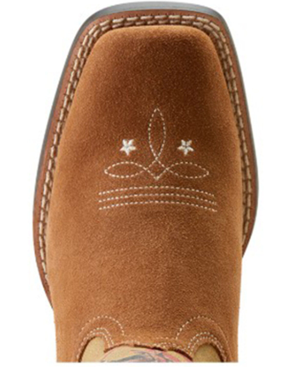 Ariat X Rodeo Quincy Girls' American Cowboy Futurity Western Boots - Broad Square Toe