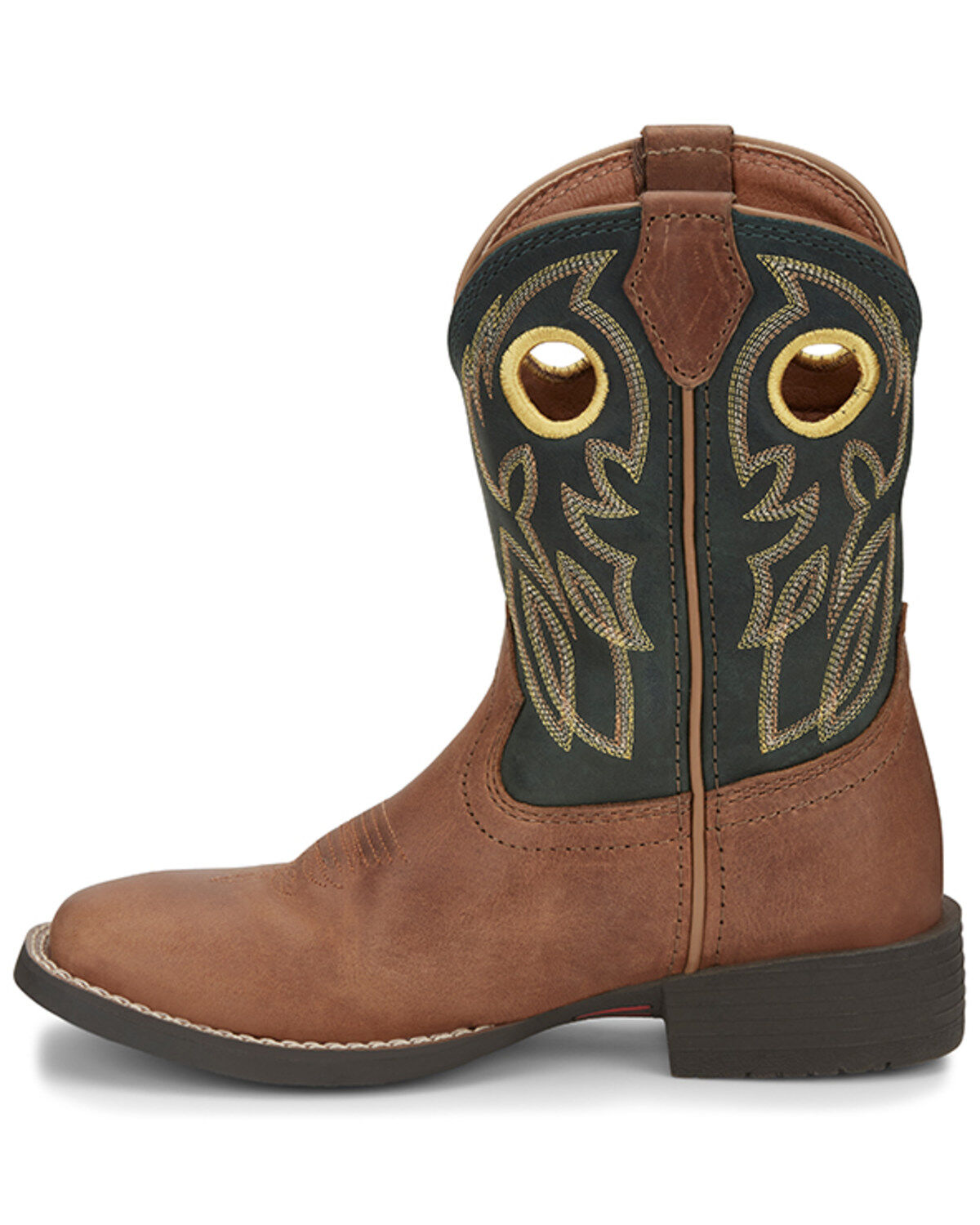 Justin Boys' Bowline Junior Western Boots - Broad Square Toe