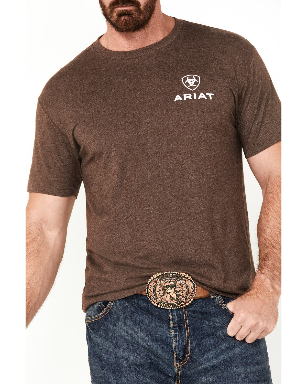 Ariat Men's Outline Logo Short Sleeve Graphic T-Shirt