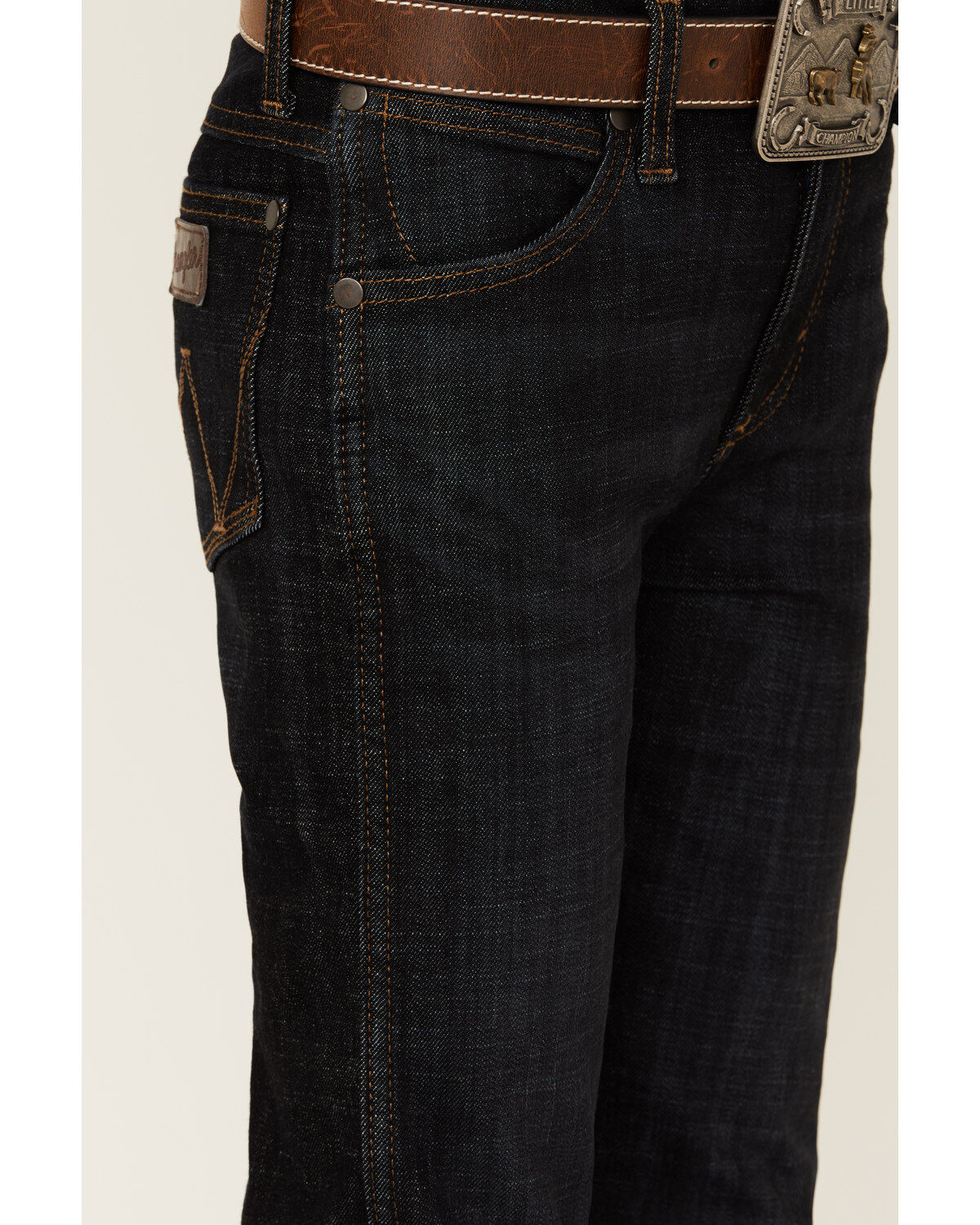 Wrangler Retro Boys' Dark Wash Dax Slim Bootcut Jeans