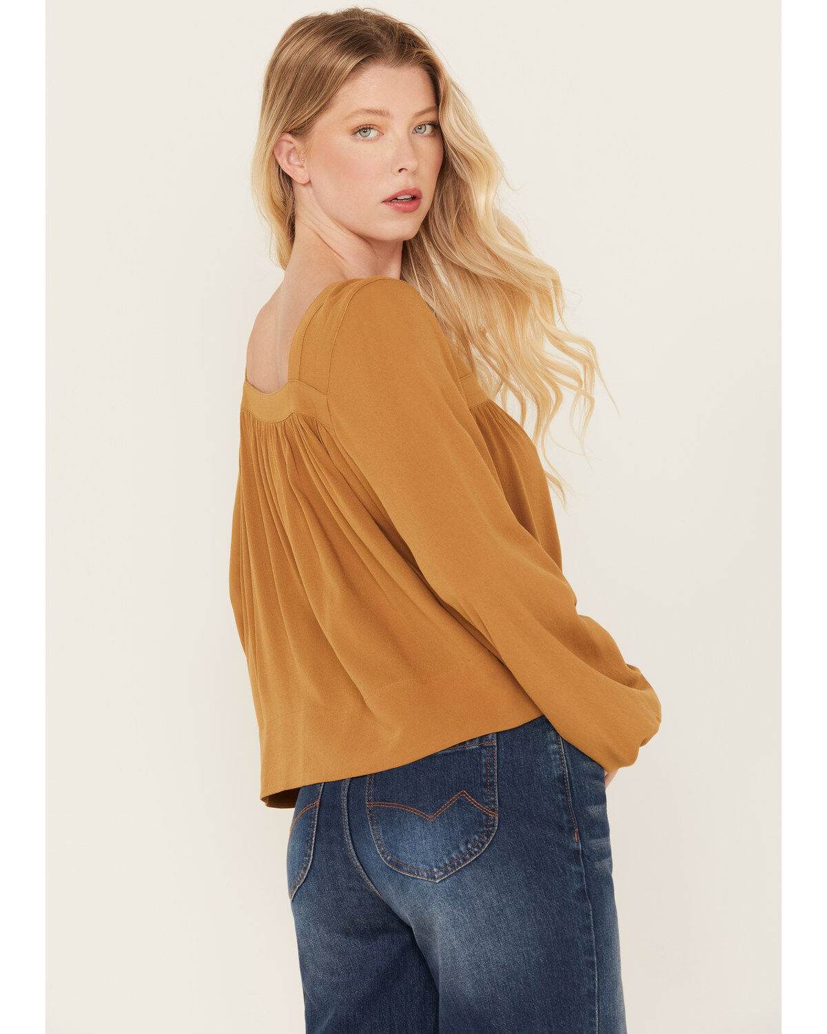 Cleo + Wolf Women's Long Sleeve Flowy Blouse