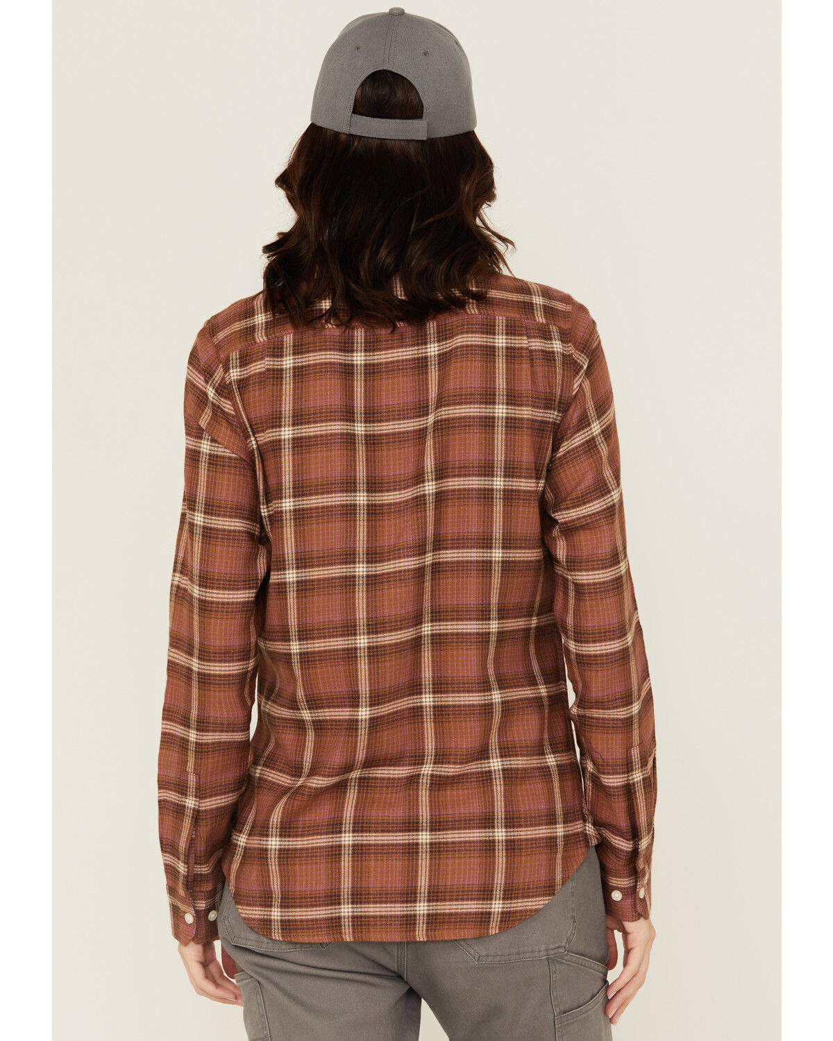 Wolverine Women's Autumn II Plaid Print Long Sleeve Button-Down Flannel Shirt