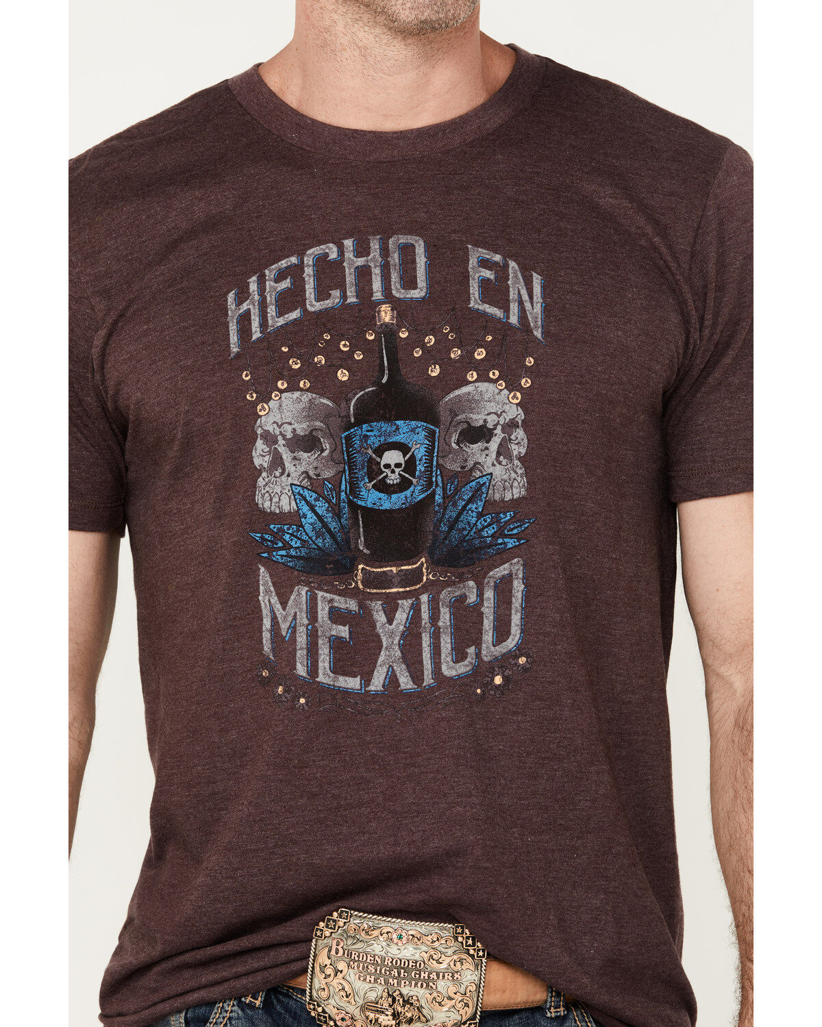 Moonshine Spirit Men's En Mexico Short Sleeve Graphic T-Shirt