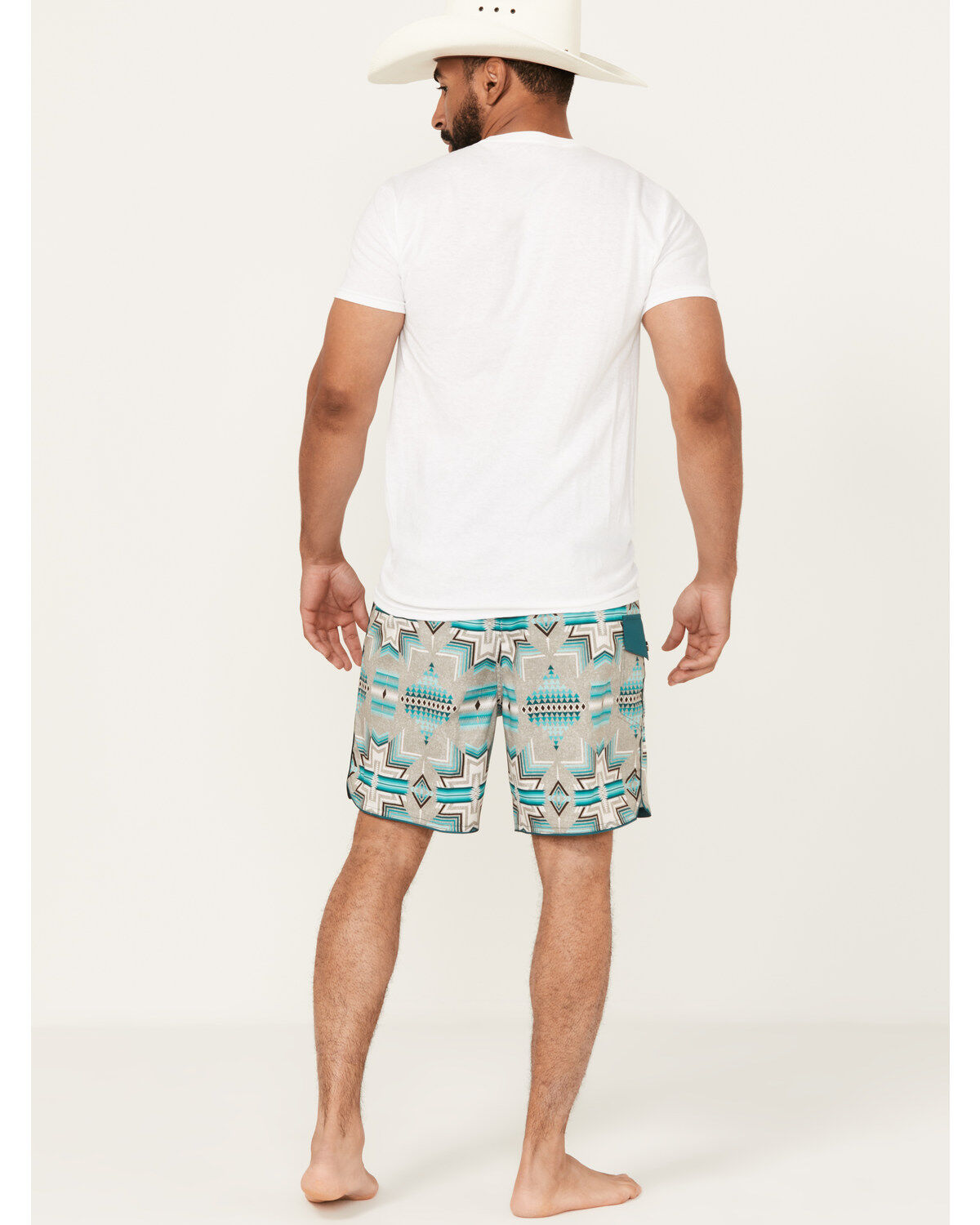 Rock & Roll Denim Men's Southwestern Print Stretch Board Shorts