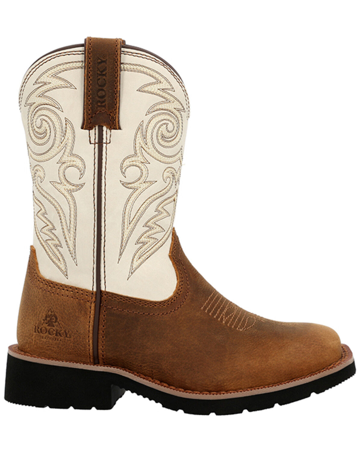 Rocky Boys' Monocrepe Western Boots - Broad Square Toe