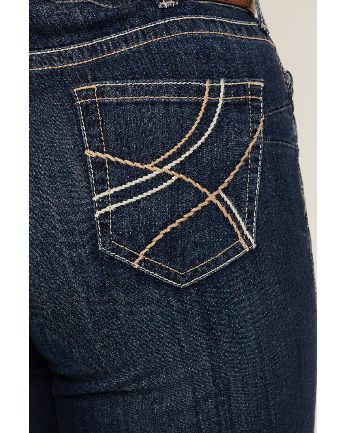 Ariat Women's R.E.A.L. Dark Wash Mid Rise Everlee Stretch Straight Jeans - Plus