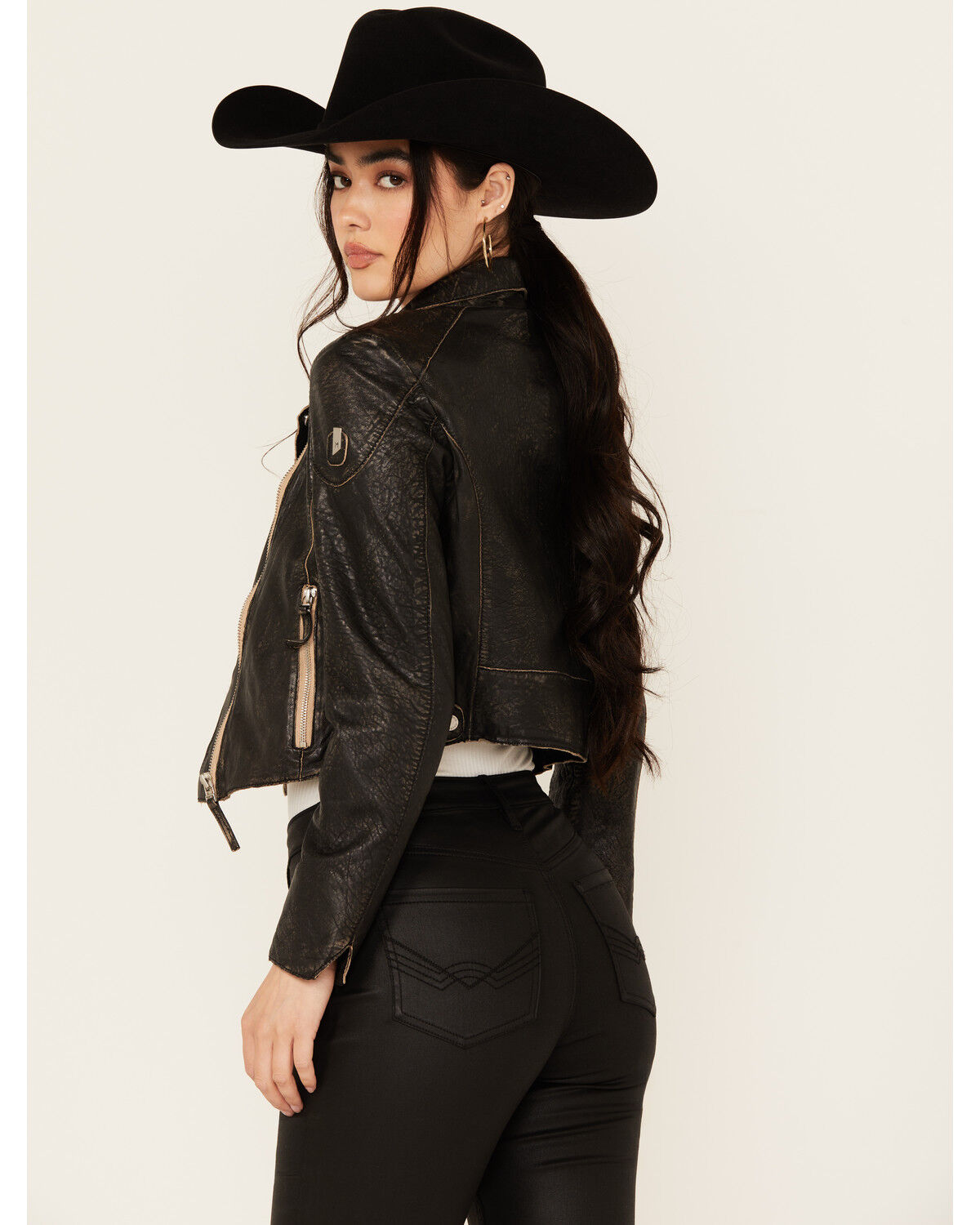 Mauritius Leather Women's Leather Moto Jacket