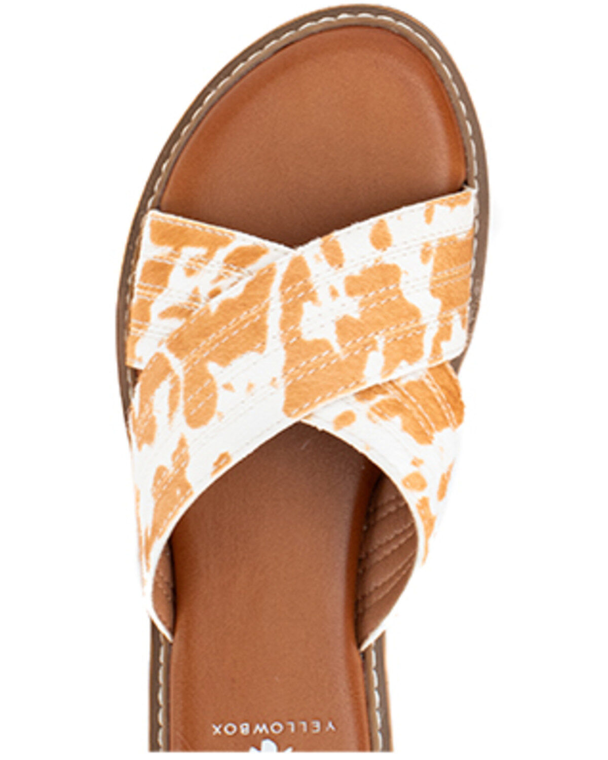 Yellow Bow Women's Linta Crossband Slide Sandals