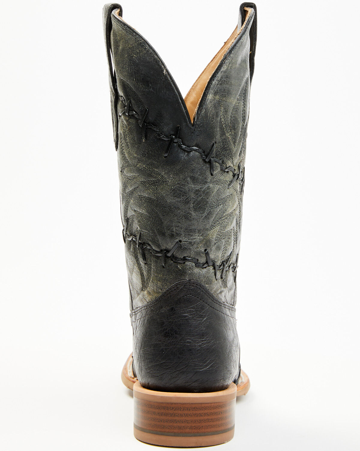 Corral Men's Exotic Ostrich Barbed Wire Western Boots - Broad Square Toe