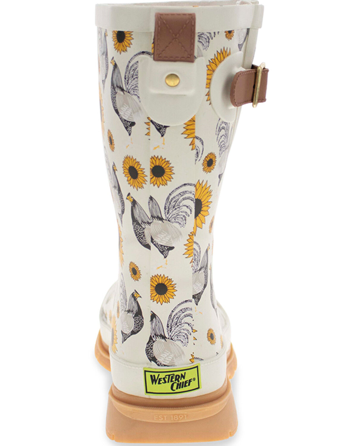 Western Chief Women's Rooster Mid Rain Boots - Round Toe