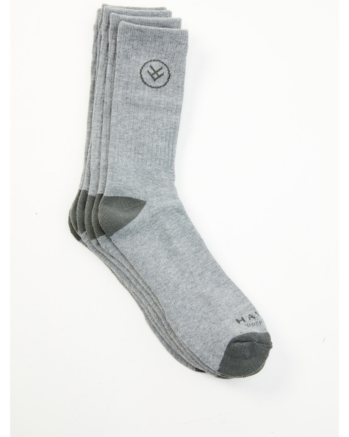 Hawx Men's Gray Crew Work Socks