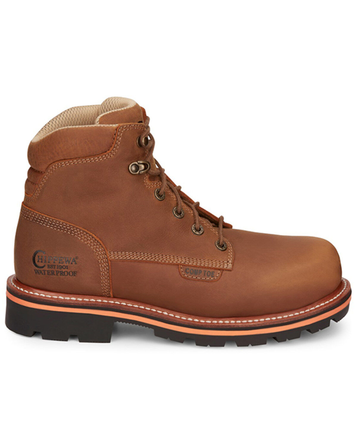 Chippewa Men's Thunderstruck Blonde 6" Lace-Up Waterproof Work Boots - Composite Toe