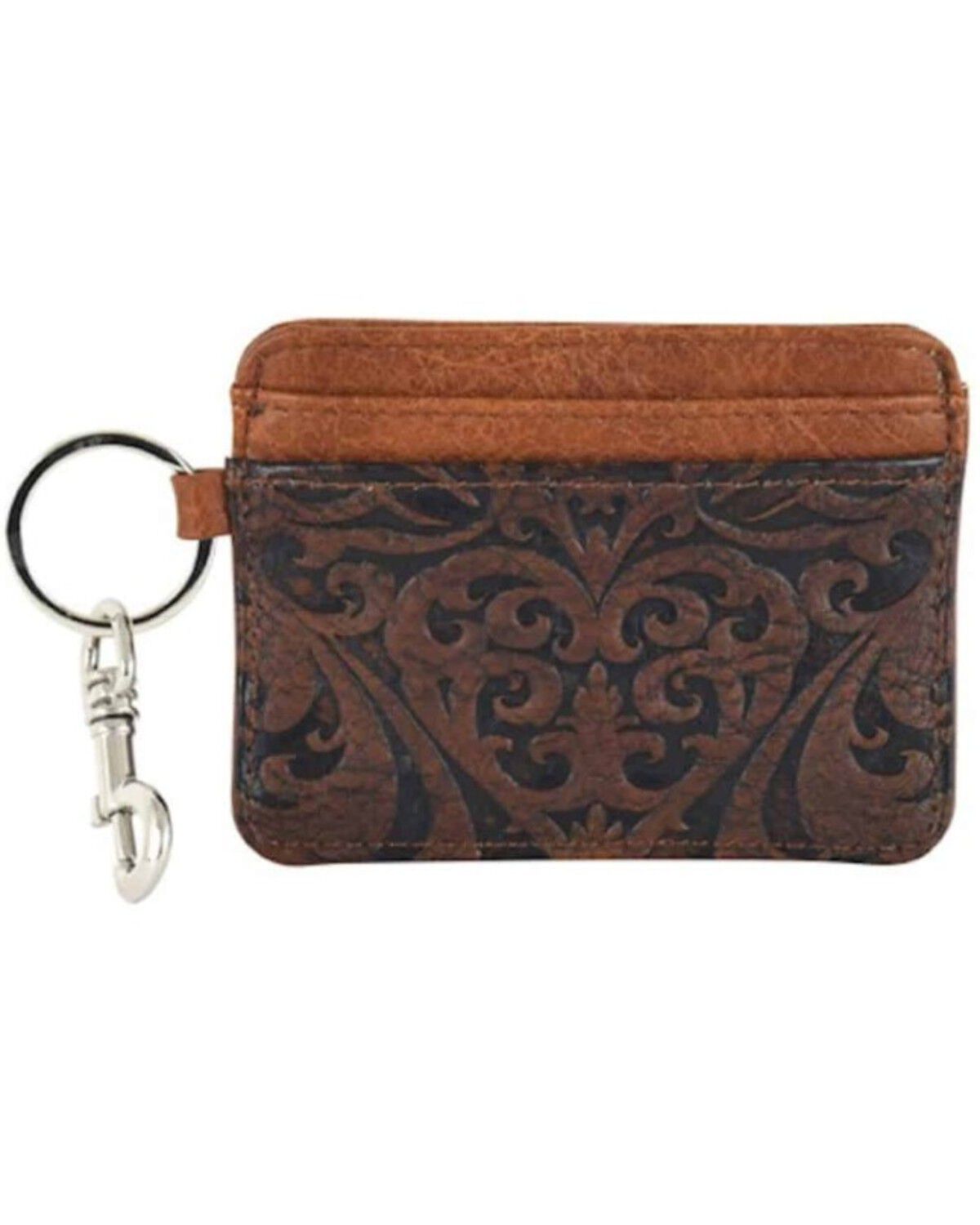 Catchfly Women's Small Embossed Card Wallet