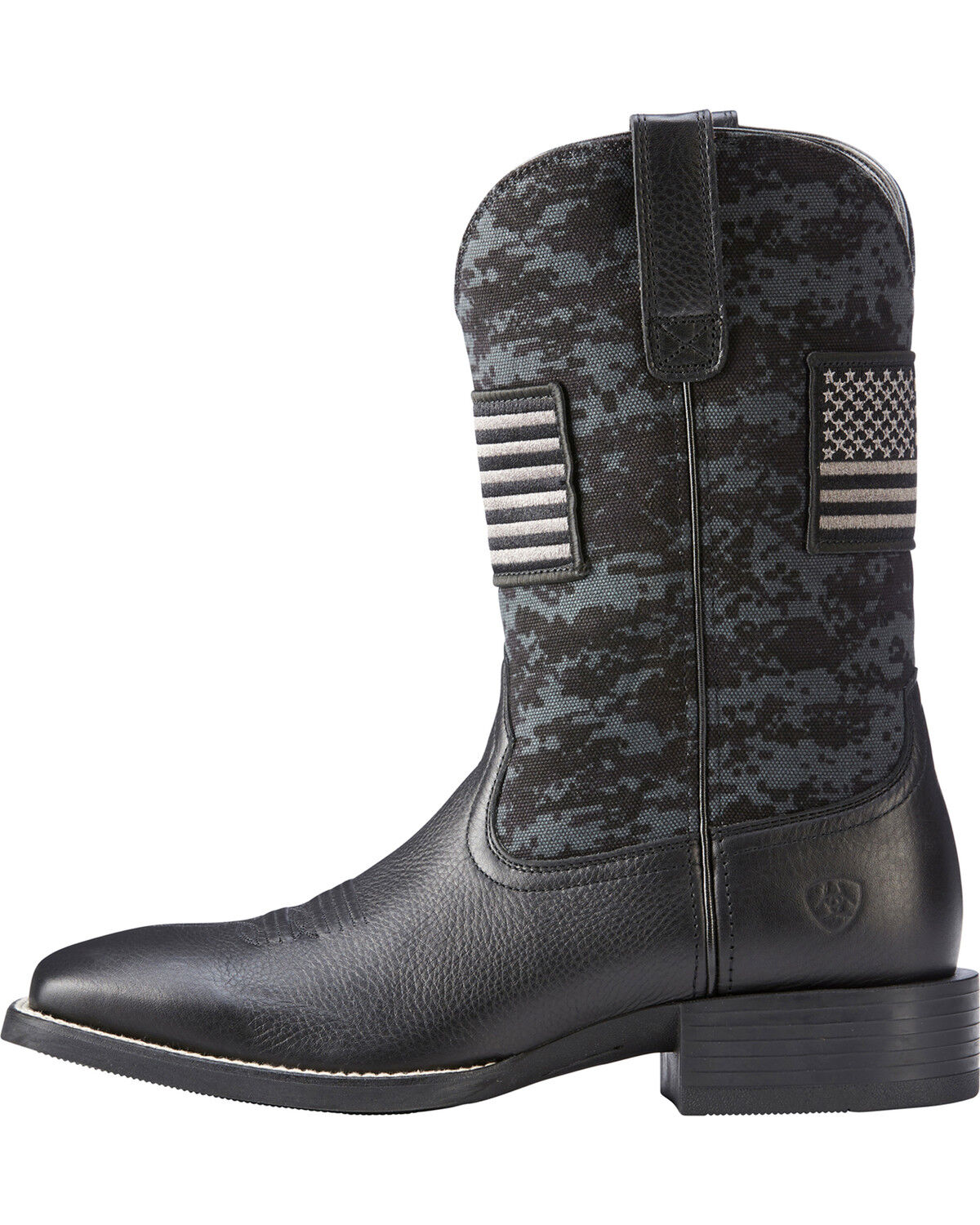Ariat Men's Camo Sport Patriot Western Performance Boots - Broad Square Toe