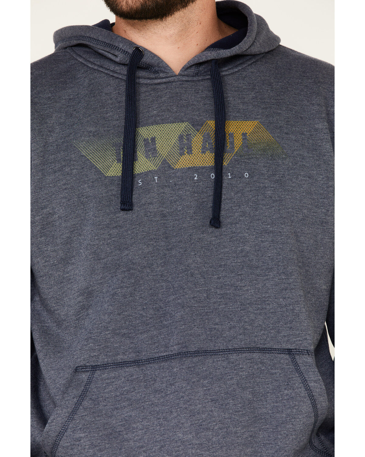 Tin Haul Men's Geometric Abstract Logo Hooded Sweatshirt