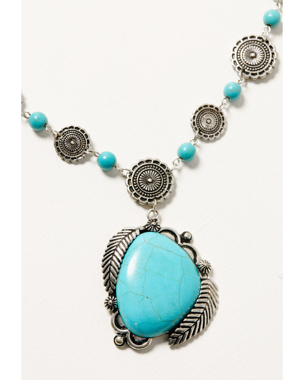 Shyanne Women's Canyon Sunset Concho Turquoise Necklace