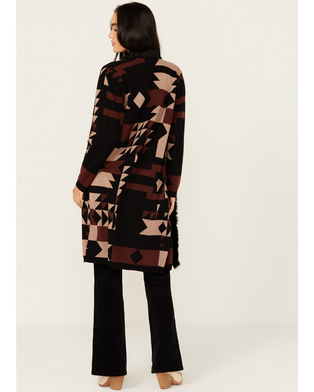 Shyanne Women's Fur Long Cardigan