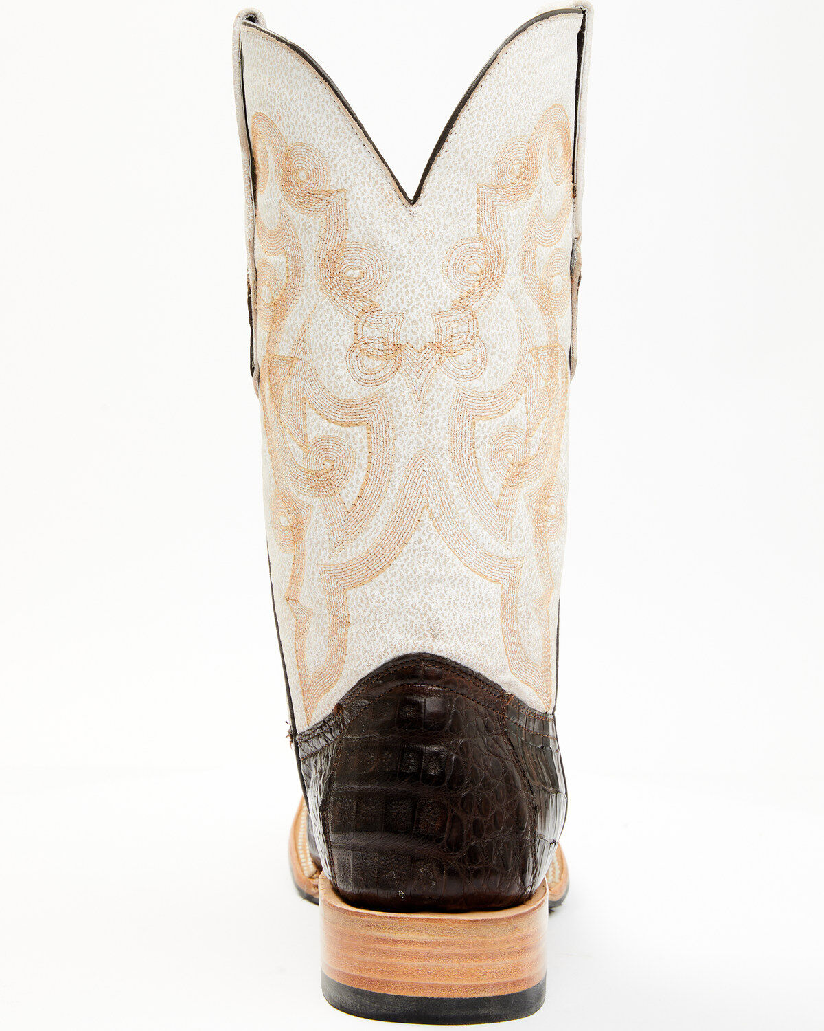 Tanner Mark Men's Exotic Caiman Belly Western Boots - Broad Square Toe