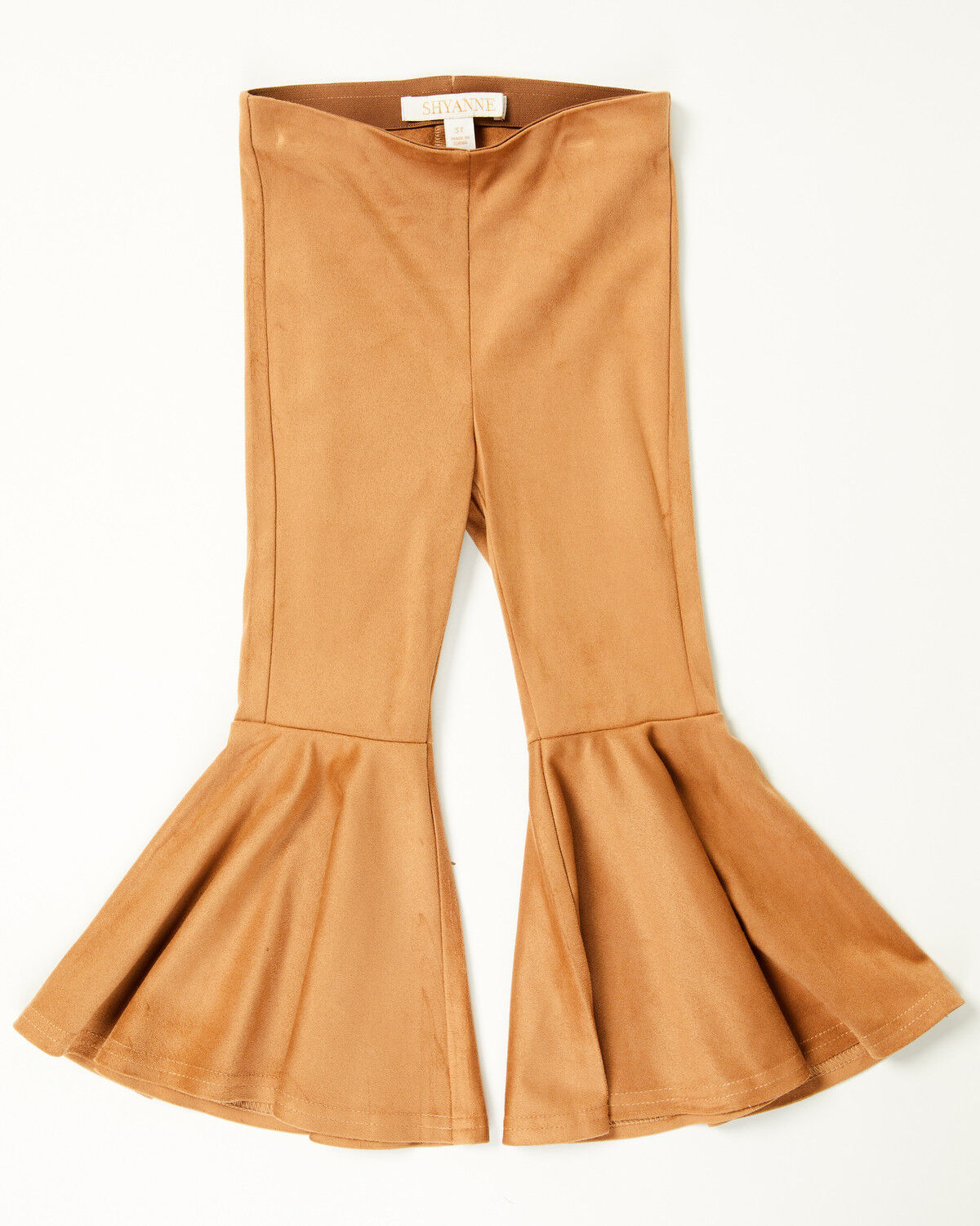 Shyanne Toddler Girls' Faux Suede Bell Bottom Stretch Pants
