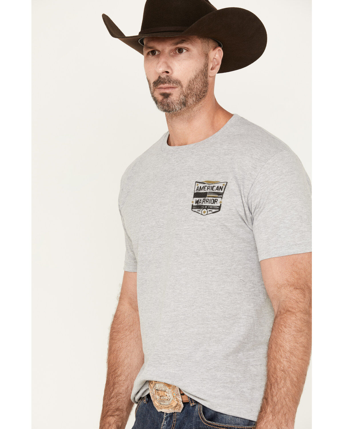 Howitzer Men's American Warrior Graphic Short Sleeve T-Shirt
