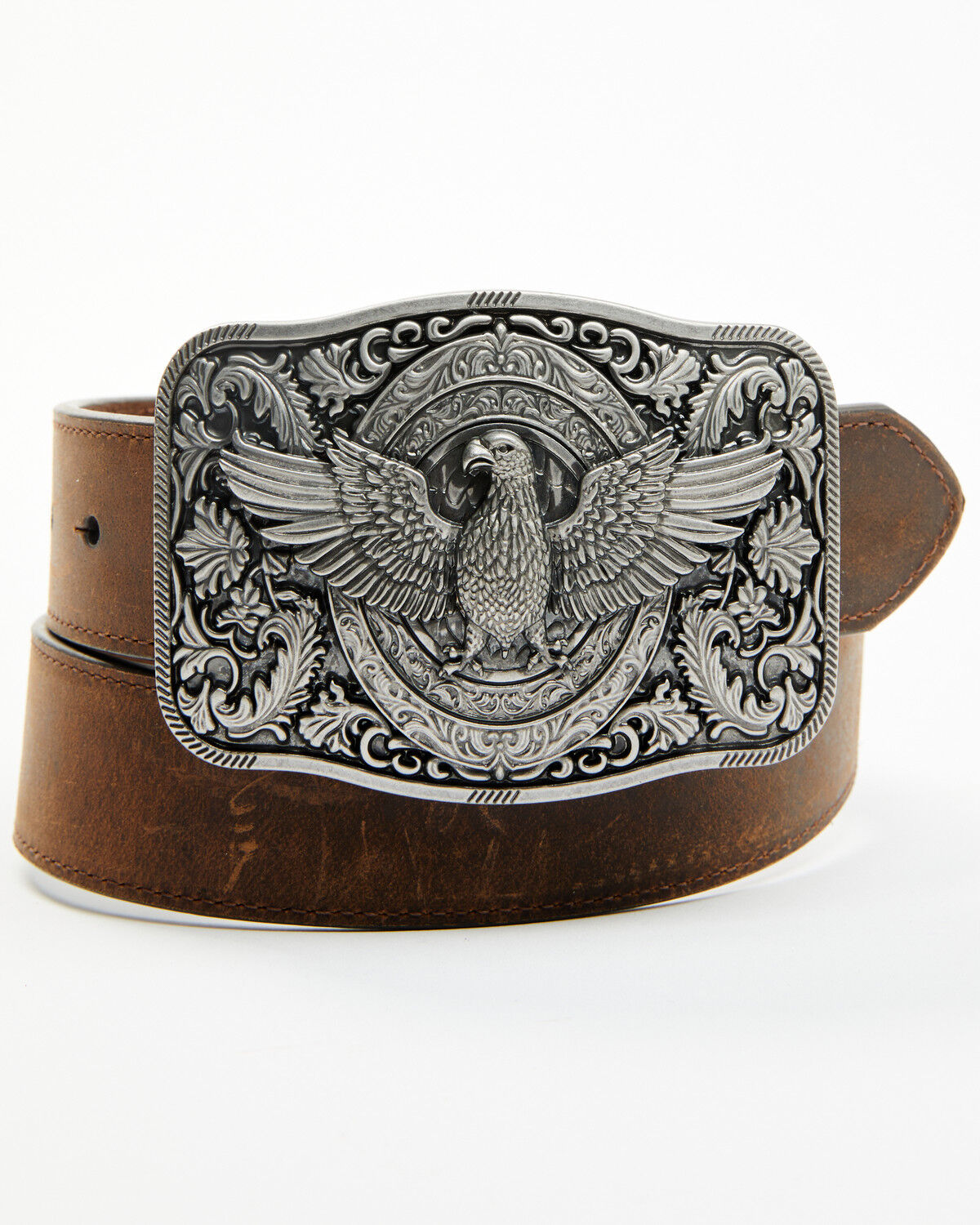Cody James Men's Lawson Eagle Buckle Belt